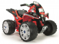 Preview: Elektrisches Kinderquad - Batteriebetrieb - 12 Volt - 5 km/h - Farbe: rot-schwarz