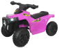 Preview: Elektrisches Kinderquad - Batteriebetrieb - 3 km/h - Farbe: rosa