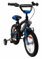 Preview: Kinderfahrrad - 14 Zoll - Rahmen 21 cm - Felgenbremse - Farbe: schwarz-blau