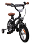 Preview: Kinderfahrrad - 12 Zoll - Rahmen 21 cm - Felgenbremse - Farbe: mattschwarz