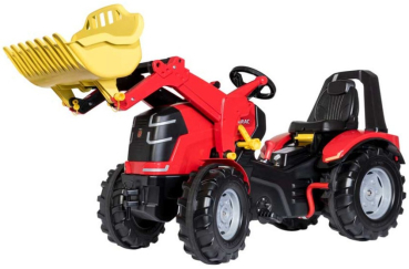 Kinderfahrzeug Traktor mit Schaufel - Freilauf - schwarz-rot