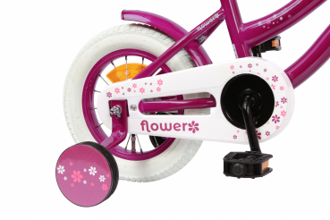 Kinderfahrrad Mädchenfahrrad - 12 Zoll - Rahmen 21,5 cm - Rücktrittbremse - Farbe: Violett