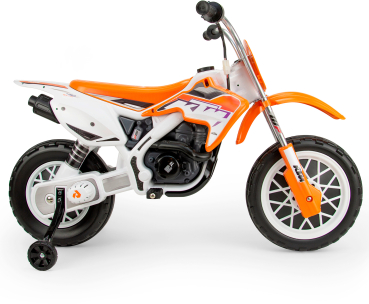 Elektrisches Kindermotorrad - Batteriebetrieb - 12 Volt - 6 km/h - Farbe: orange