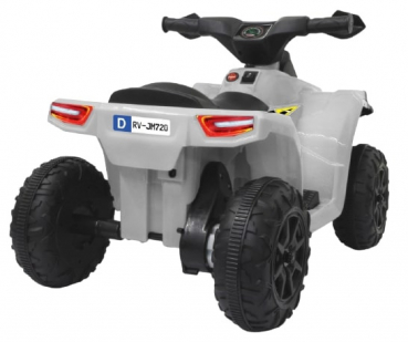 Elektrisches Kinderquad - Batteriebetrieb - 3 km/h - Farbe: weiß