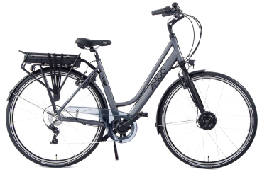 Elektrofahrrad - 28 Zoll - Rahmen 51 cm - Aluminium - Shimano-7-Gang - 25 km/h - Farbe: mattgrau