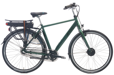 Elektrofahrrad - 28 Zoll - Rahmen 57 cm - Aluminium - Shimano-7-Gang - 25 km/h - Farbe: dunkelgrün