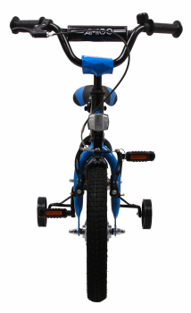 Kinderfahrrad - 14 Zoll - Rahmen 21 cm - Felgenbremse - Farbe: schwarz-blau