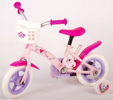 Kinderfahrrad - Mädchenfahrrad - 10 Zoll - Stahlrahmen - 1-3 Jahre - Farbe rosa