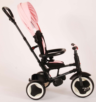 Kinderdreirad - Trike - 3in1 - Schiebebügel - Verdeck -  bis 20 kg - Farbe: rosa