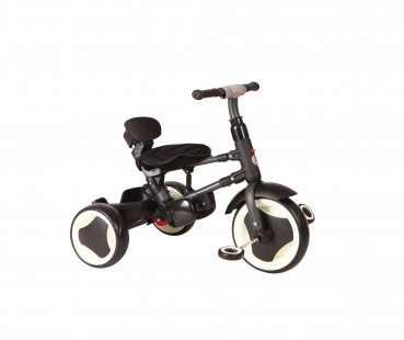 Kinderdreirad - Trike - 3in1 - Schiebebügel - Verdeck -  bis 20 kg - Farbe: blau