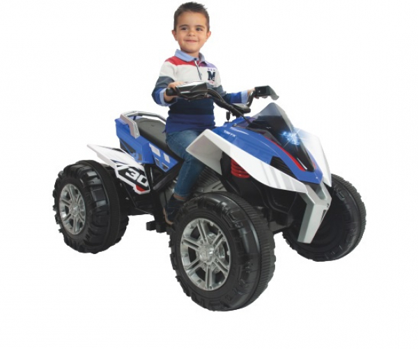 Kinder-Elektrofahrzeug - Kinderquad - 12Volt - 6km/h - blau-weiß