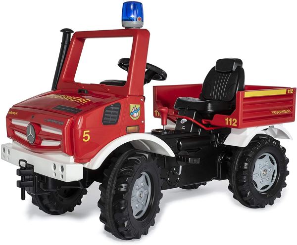 Kinderfahrzeug -Tretauto Feuerwehr - rot