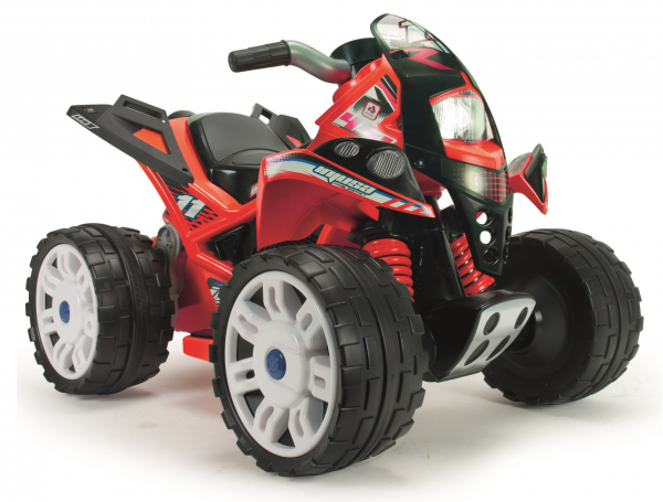 Elektrisches Kinderquad - Batteriebetrieb - 12 Volt - 5 km/h - Farbe: rot-schwarz