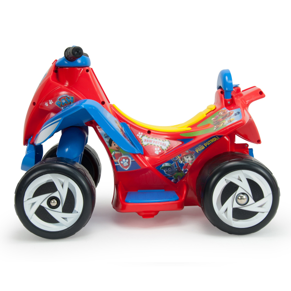 Elektrisches Kinderquad - Batteriebetrieb - 6 Volt - 2,5 km/h - Farbe: blau-rot