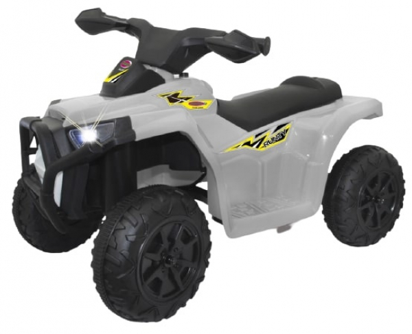 Elektrisches Kinderquad - Batteriebetrieb - 3 km/h - Farbe: weiß