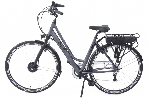 Elektrofahrrad - 28 Zoll - Rahmen 51 cm - Aluminium - Shimano-7-Gang - 25 km/h - Farbe: mattgrau