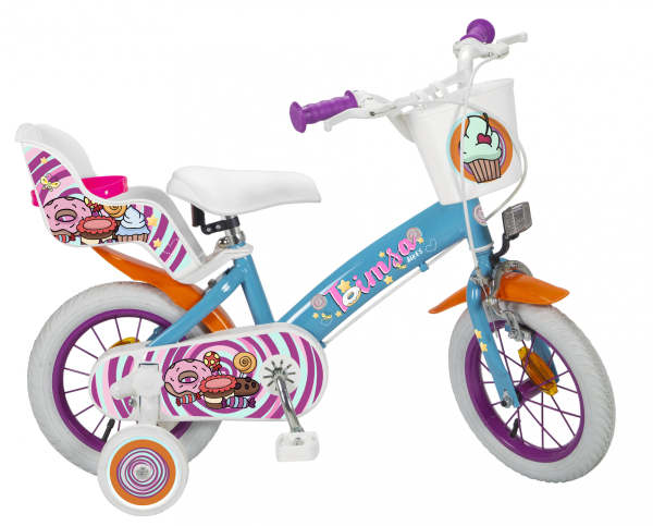 Kinderfahrrad "Fantasy" - 12 Zoll - Aluminium - 3-5 Jahre - Farbe blau-bunt