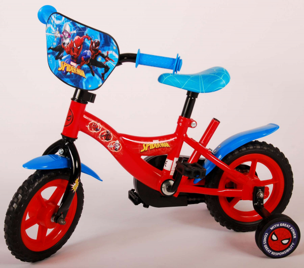 Kinderfahrrad - 10 Zoll - Stahlrahmen - 1-3 Jahre - Farbe blau-rot