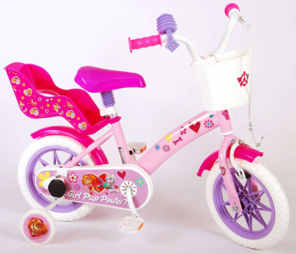 Kinderfahrrad Mädchenfahrrad - 12 Zoll - Stahlrahmen - Farbe rosa-rot