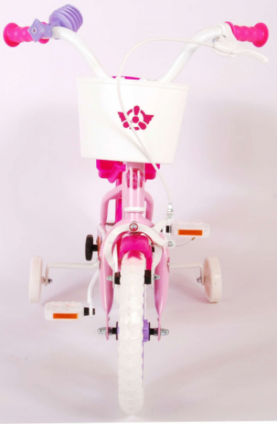 Kinderfahrrad Mädchenfahrrad - 12 Zoll - Stahlrahmen - Farbe rosa-rot