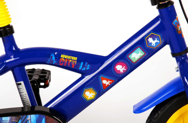 Kinderfahrrad Jungenfahrrad - 12 Zoll - Stahlrahmen - Farbe blau-gelb